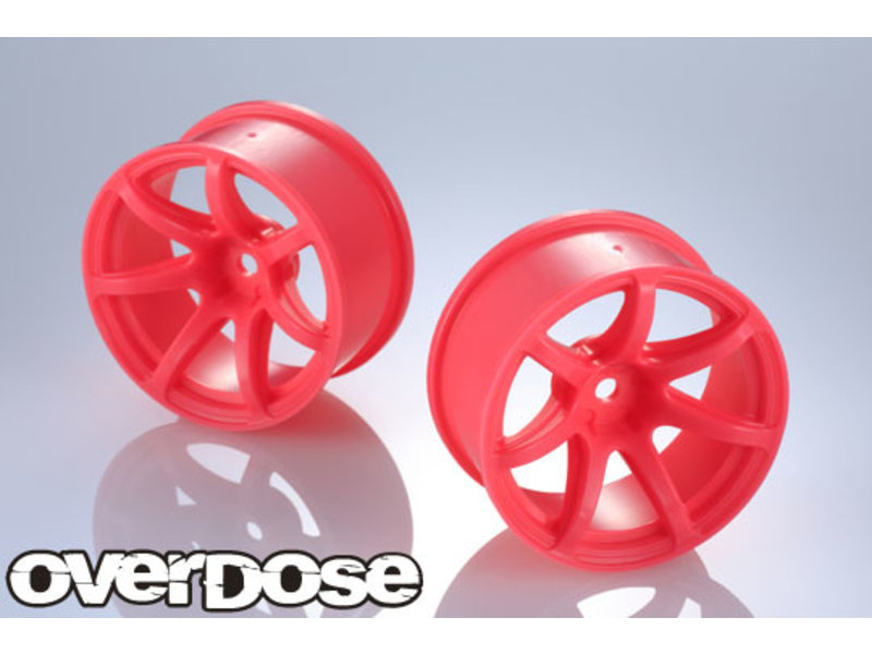 Overdose R-SPEC Work Emotion T7R / Color: Fluor Pink / Offset: 7mm (2pcs)