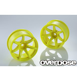 Overdose R-SPEC Work Emotion T7R / Color: Fluor Yellow / Offset: 7mm (2pcs)