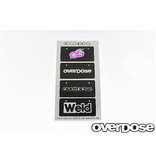 Overdose WELD/OD 3D Number Plate Sticker