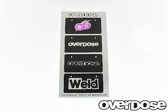 Overdose 3D Numberplate Sticker Overdose 3D Numberplate Sticker