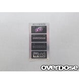 Overdose WELD/OD 3D Number Plate Sticker