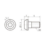 ReveD SPM Titanium Spur Gear Screw (4pcs)