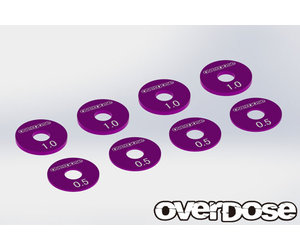 Overdose Alum. Wheel Spacer Set - Purple Overdose Alum. Wheel Spacer Set - Purple
