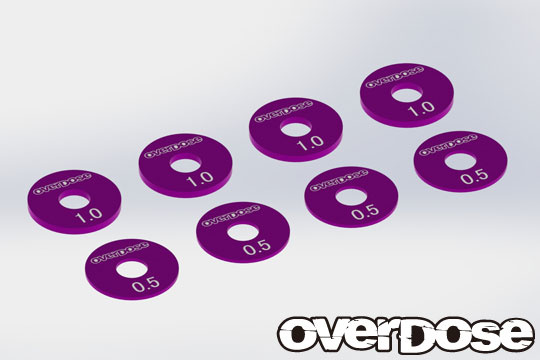 Overdose Alum. Wheel Spacer Set - Purple Overdose Alum. Wheel Spacer Set - Purple