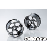 Overdose Work VS KF / Color: Black Metal Chrome / Offset: 7mm (2pcs)