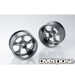 Overdose Work VS KF / Color: Matte Black Metal Chrome / Offset: 7mm (2pcs)