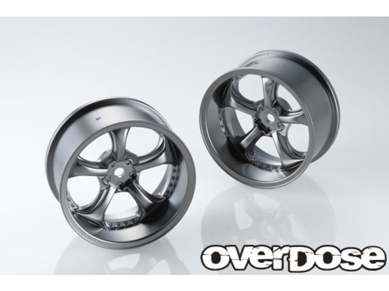 Overdose Work VS KF / Color: Matte Black Metal Chrome / Offset: 7mm (2pcs)