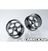 Overdose Work VS KF / Color: Black Metal Chrome / Offset: 5mm (2pcs)