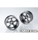 Overdose Work VS KF / Color: Matte Black Metal Chrome / Offset: 5mm (2pcs)