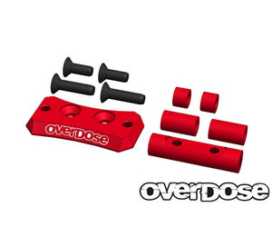 Overdose Alum. Cooling Fan Mount - Red Overdose Alum. Cooling Fan Mount - Red