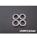 Overdose Low Friction Ball Bearings φ10mm x φ15mm x 4mm (4pcs)