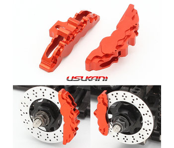 Usukani Aluminium Simulation Brake Calipers V2.0 Large for PDS / Red (2pcs)