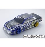 Overdose Toyota Mark II JZX100 Clear Body & Weld Hyakushiki Rokugouki Graphic Decal Set