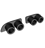 Rc Arlos AF-NTD300EX - Exhaust for Nissan 300ZX (Z32) TwinZ Design