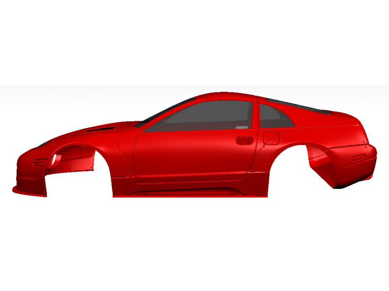 Rc Arlos AF-NTD300 - Nissan 300ZX (Z32) TwinZ Design Clear Body