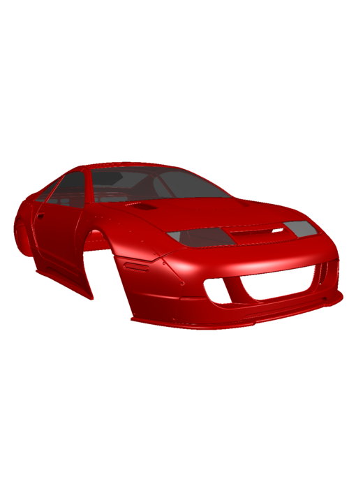 Rc Arlos Nissan 300ZX (Z32) TwinZ Design Clear Body