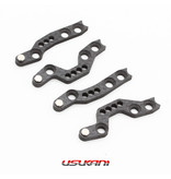 Usukani PDSP-56 - Short CF Side Plate Set for Rear Arm for PDSR (4pcs)