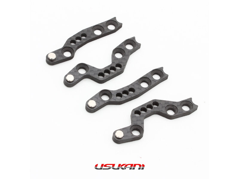 Usukani PDSP-56 - Short CF Side Plate Set for Rear Arm for PDSR (4pcs)