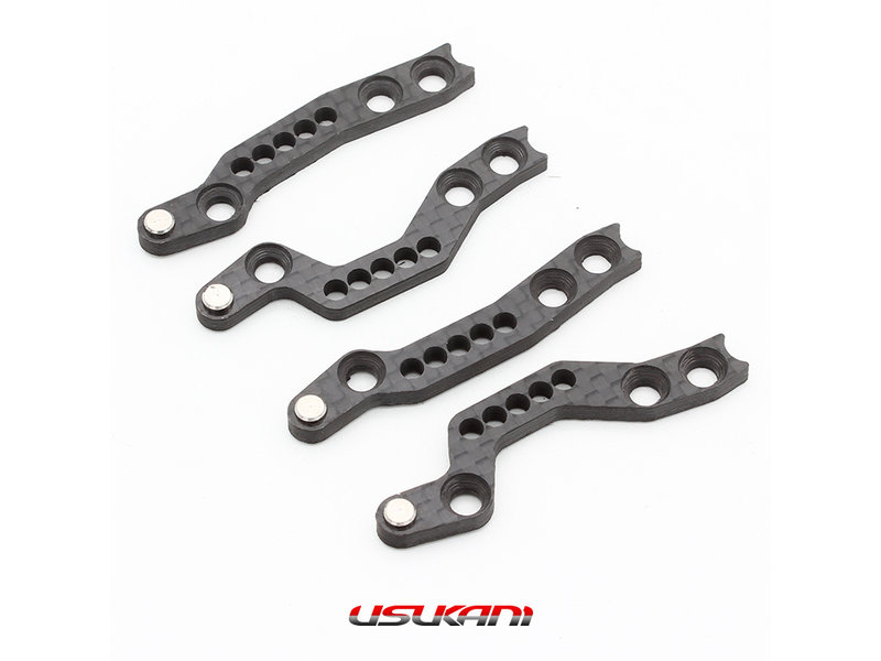 Usukani PDSP-55 - Long CF Side Plate Set for Rear Arm for PDSR (4pcs)