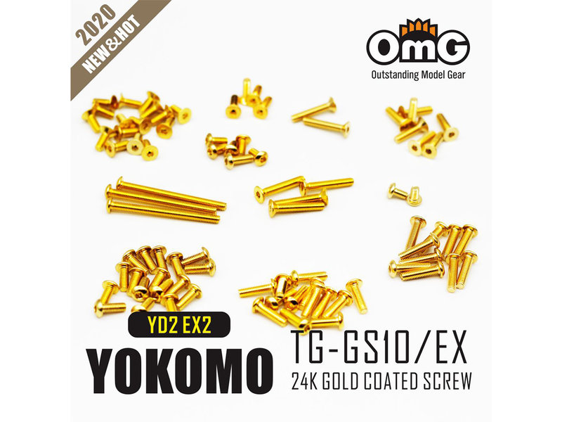 RC OMG TG-GS10/EX - Golden Screw Kit for Yokomo YD2 EXII