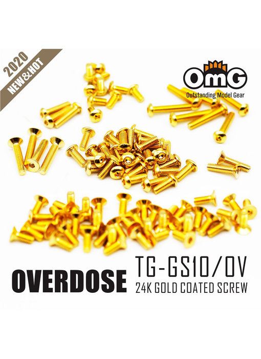 RC OMG Golden Screw Kit for Overdose Galm