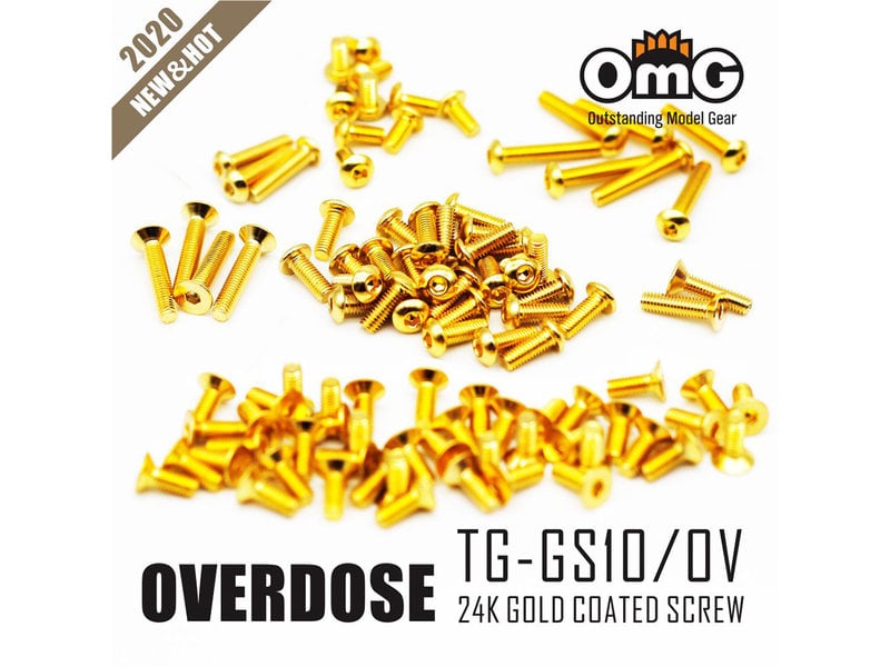 RC OMG TG-GS10/OV - Golden Screw Kit for Overdose Galm