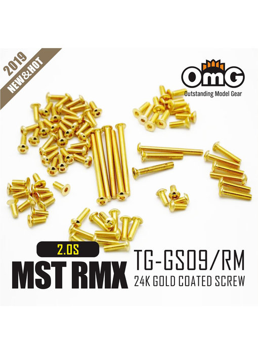 RC OMG Golden Screw Kit for MST RMX 2.0 S