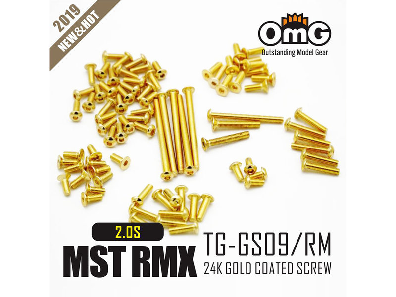 RC OMG TG-GS09/RM - Golden Screw Kit for MST RMX 2.0 S