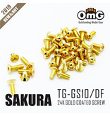 RC OMG TG-GS10/DF - Golden Screw Kit for Sakura D4 (RWD Chassis)