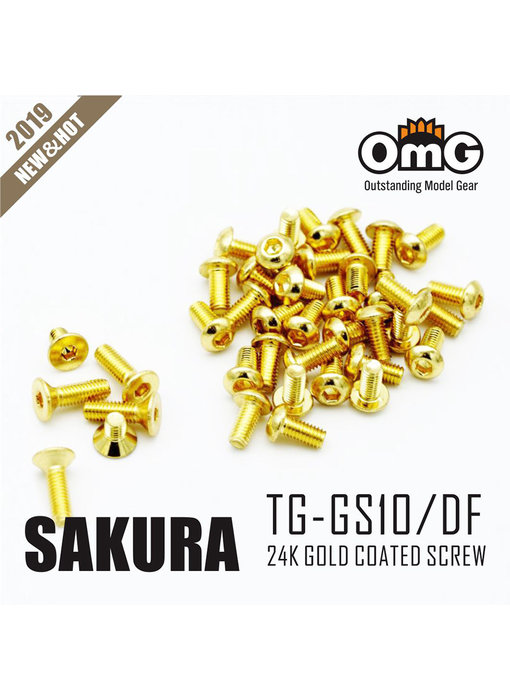 RC OMG Golden Screw Kit for Sakura D4 (RWD Chassis)