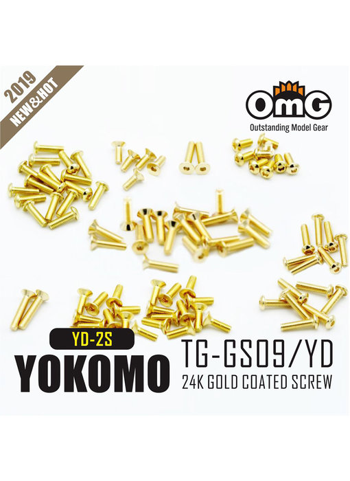 RC OMG Golden Screw Kit for Yokomo YD-2S