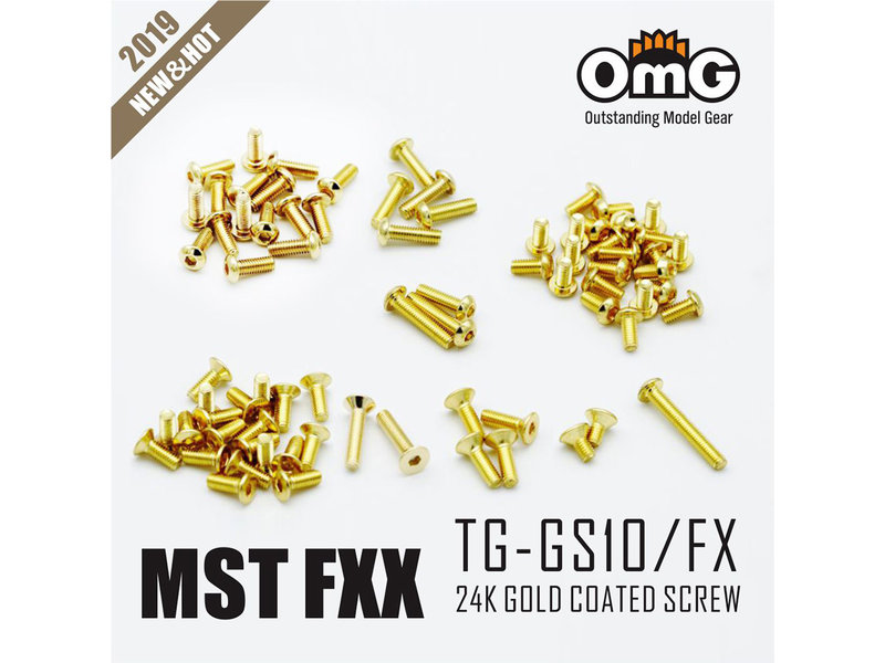 RC OMG TG-GS10/FX - Golden Screw Kit for MST FXX