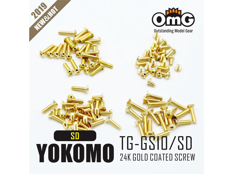 RC OMG TG-GS10/SD - Golden Screw Kit for Yokomo SD