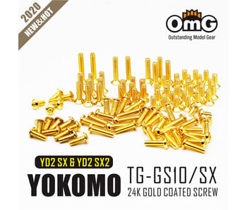 RC OMG Golden Screw Kit for Yokomo YD2 SX & SXII