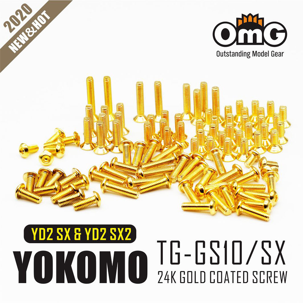 RC OMG - TG-GS10/SX - Golden Screw Kit for Yokomo YD2 SX & SXII