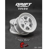 DS Racing Drift Element 6 Spoke Wheel Adj. Offset (2pcs) / Triple White