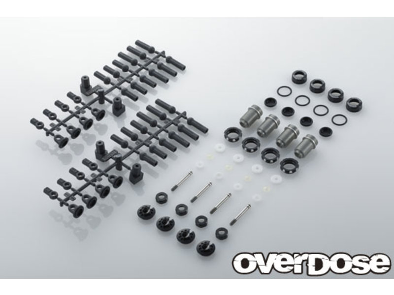 Overdose / OD2777 / Stock Shock Set / Color: Black (4pcs) - Drifted