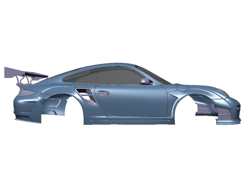 Rc Arlos AF-LW997 - Porsche 911 (997) LB★WORKS Clear Body