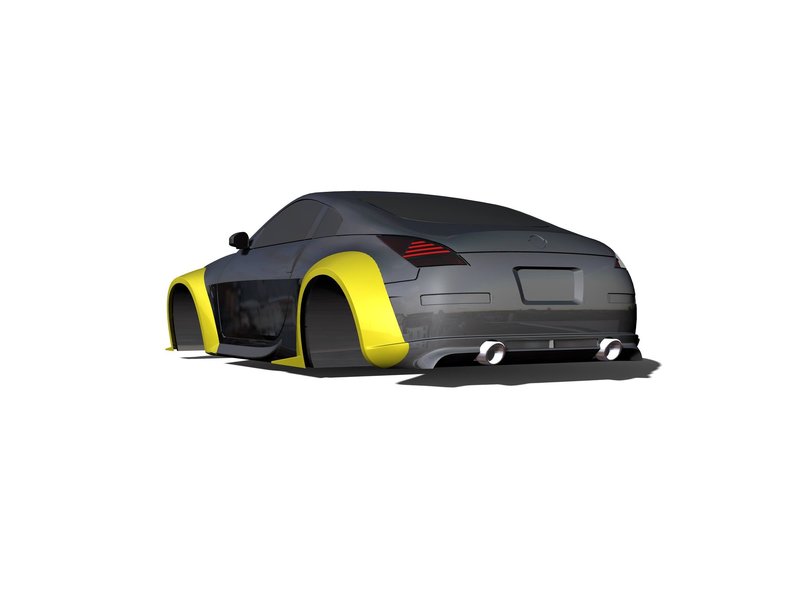 Rc Arlos AF-350ZVSE - Exhaust for Nissan 350Z Veilside