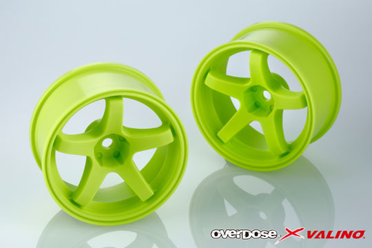 Overdose X Valino GV330 26mm Wheel Set - Lime Yellow Overdose X Valino GV330 26mm Wheel Set - Lime Yellow