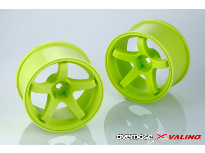 Overdose X Valino GV330 26mm Wheel Set - Lime Yellow Overdose X Valino GV330 26mm Wheel Set - Lime Yellow