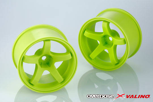 Overdose X Valino GV330 30mm Wheel Set - Lime Yellow Overdose X Valino GV330 30mm Wheel Set - Lime Yellow