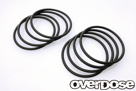 Overdose / OD2796 / Tire Stabilized O-Ring Black (8pcs) - Drifted