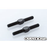 Overdose Aluminum Turnbuckle 24mm for XEX / Color: Black (2pcs)