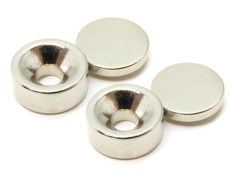 WRAP-UP Next 0037-08 - Body Mount Magnet Φ12 x 5mm (2pcs) / Φ12 x 2mm (2pcs)