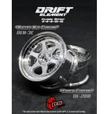 DS Racing Drift Element 6 Spoke Wheel Adj. Offset (2pcs) / Triple Chrome