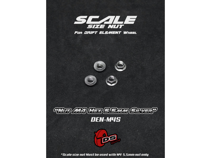 DS Racing Wheel Nut M4 5.5mm DS Racing Wheel Nut M4 5.5mm