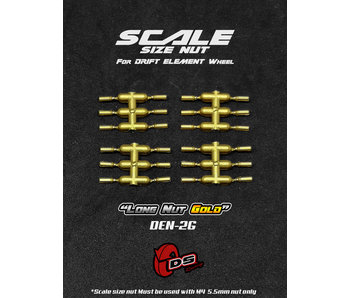 DS Racing Long Scale Nut for DE Wheel (24) / Gold