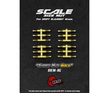 DS Racing Short Scale Nut for DE Wheel (24) / Gold