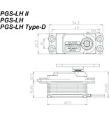 Sanwa PGS-LH2 Low Profile SXR Response (0.09s/15.6kg/7.4V) Brushless Servo